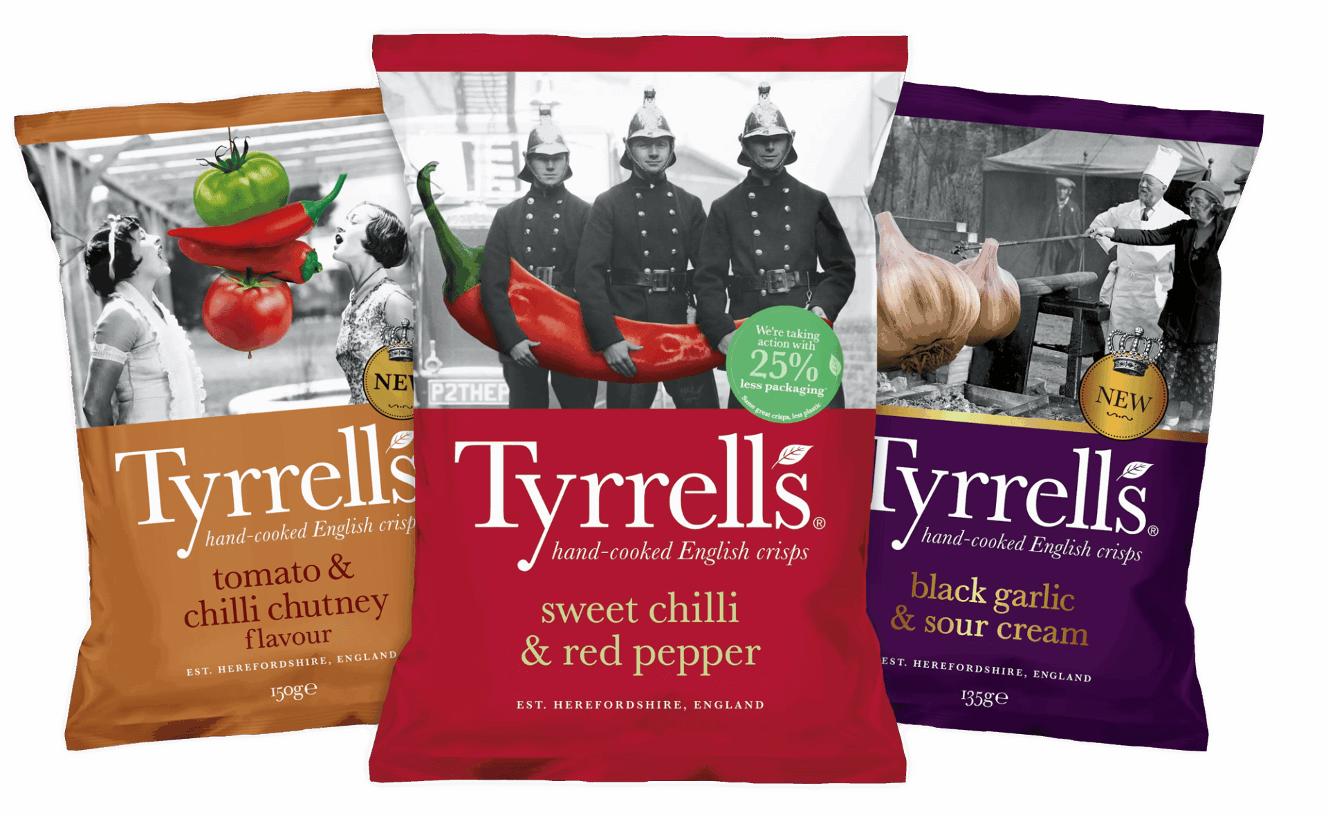 Tyrrells food packaging design